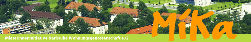 Luftaufnahme der MieterInneninitiative Karlsruhe Wohnungsgenossenschaft e.G. Luftaufnahme der MieterInneninitiative Karlsruhe Wohnungsgenossenschaft e.G.